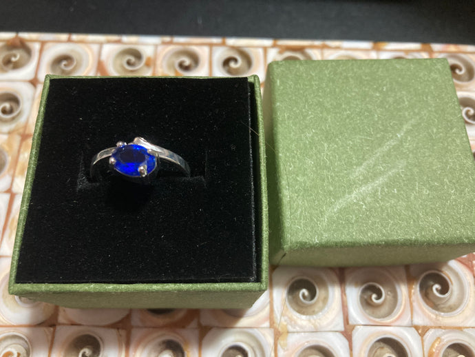 Sterling Silver Sapphire Solitaire