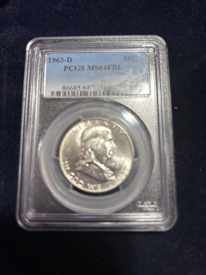 1963-D PCGS MS 64 FBL