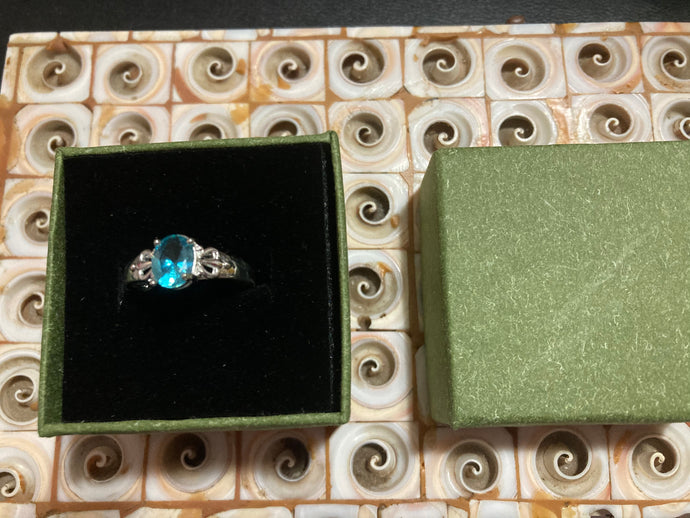 Sterling Silver Aquamarine Solitaire