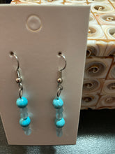 Load image into Gallery viewer, Turquoise Aquamarine Drop Earrings
