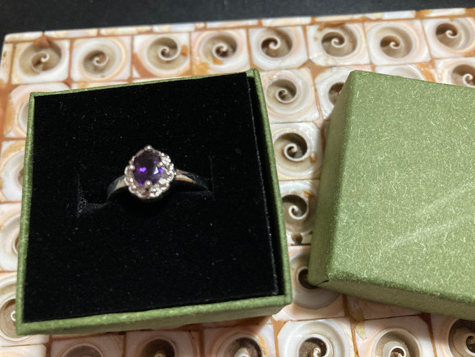 Sterling Silver Amethyst Solitaire
