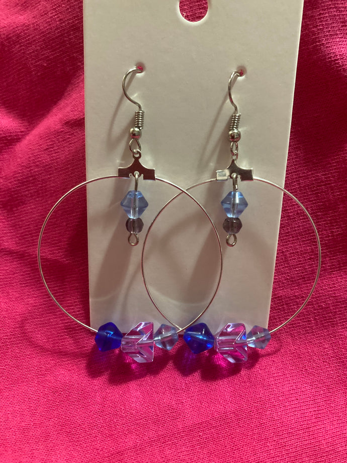 2022 Beaded Glass Hoops