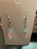 Aquamarine Pink Tourmaline Drops