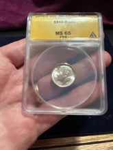 Load image into Gallery viewer, 1946 D 10c ANACS MS 65 FSB
