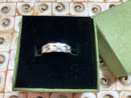 Sterling Silver Curved Line Band