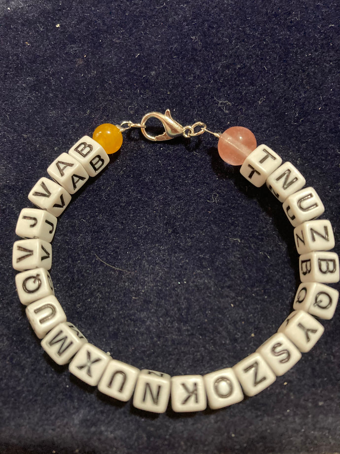 Topaz Letters Pink Tourmaline