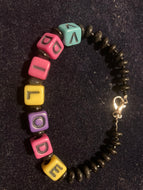 2022 Multicolored Letters Onyx