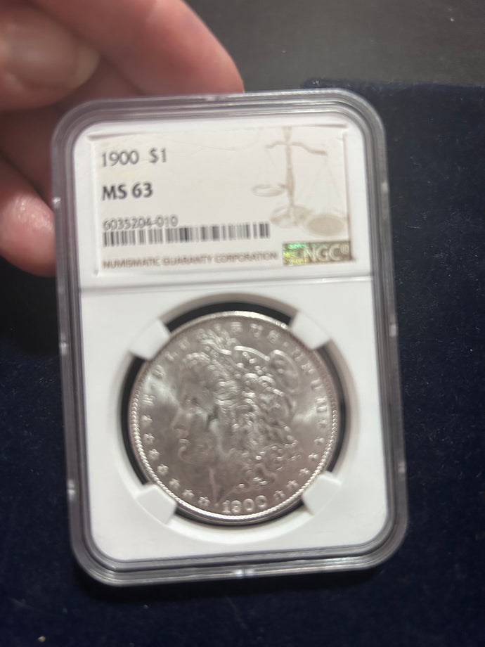 1900 Morgan Dollar MS 63